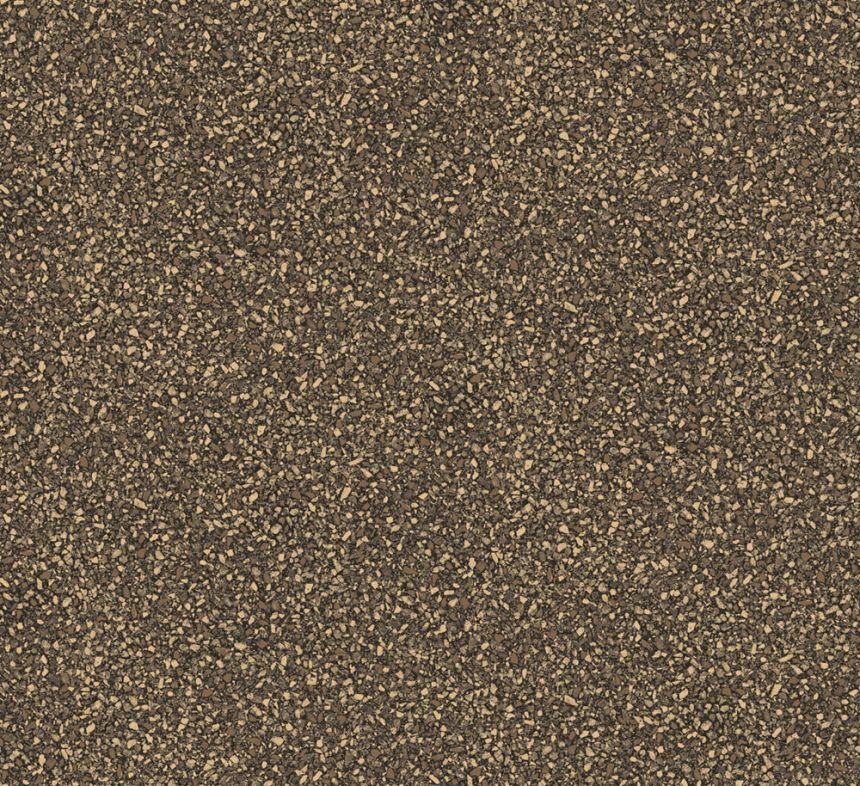 Vlies tapéta, barna-arany, kő, terrazzo, ROC005, Rock, Masureel