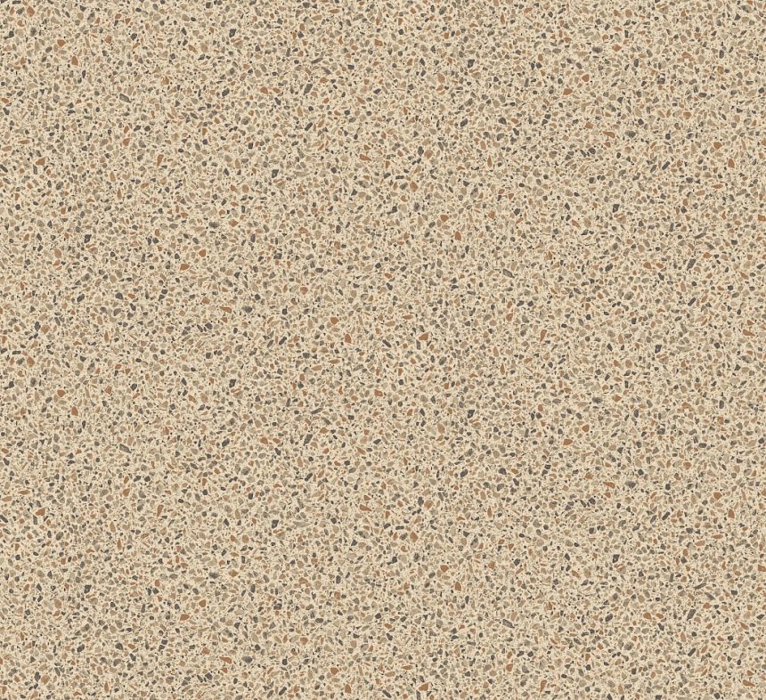 Vlies tapéta, barna-szürke, kő, terrazzo, ROC006, Rock, Masureel