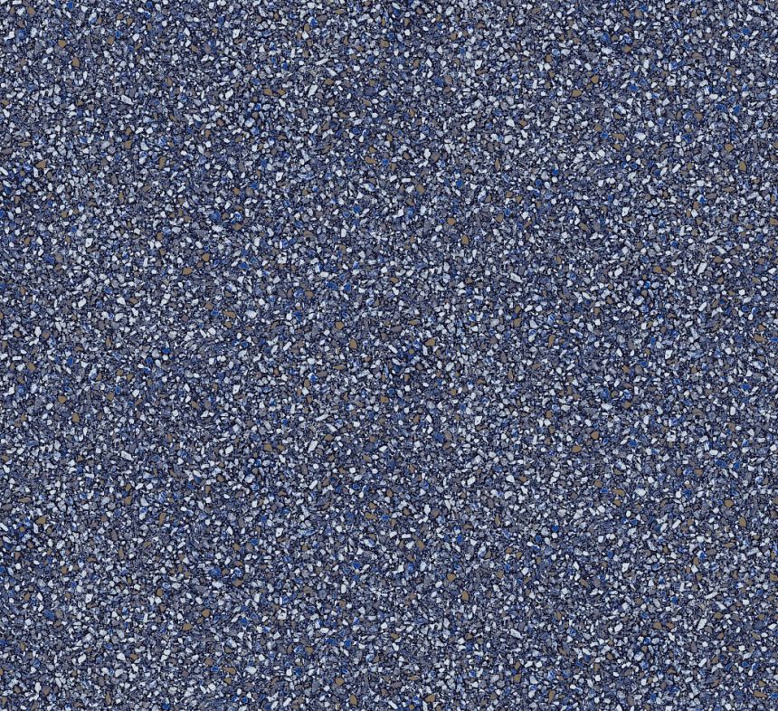Vlies tapéta, kék, kő, terrazzo, ROC010, Rock, Masureel