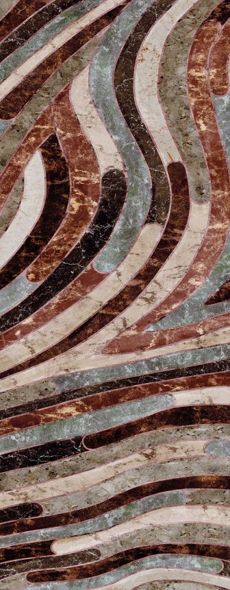 Geometrikus vlies fotótapéta, szürke-barna, DGROC2042-260, Rock, Masureel