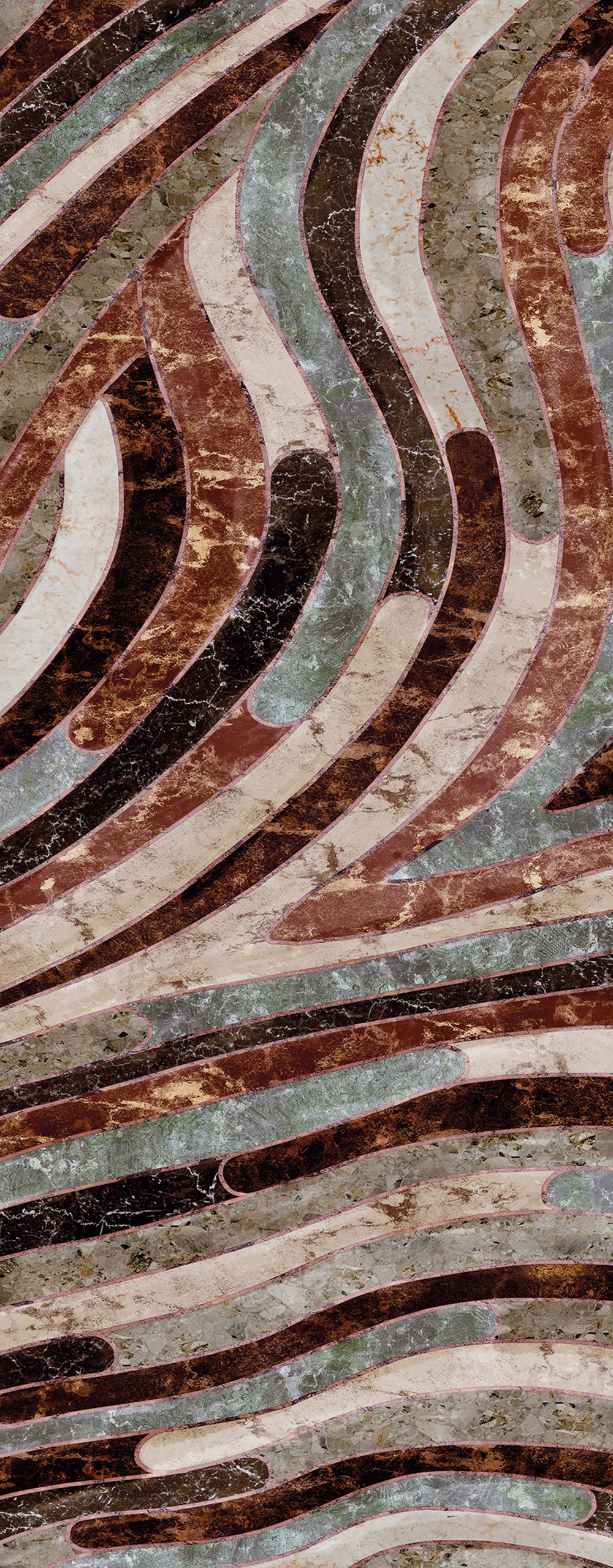Geometrikus vlies fotótapéta, szürke-barna, DGROC2042-300, Rock, Masureel