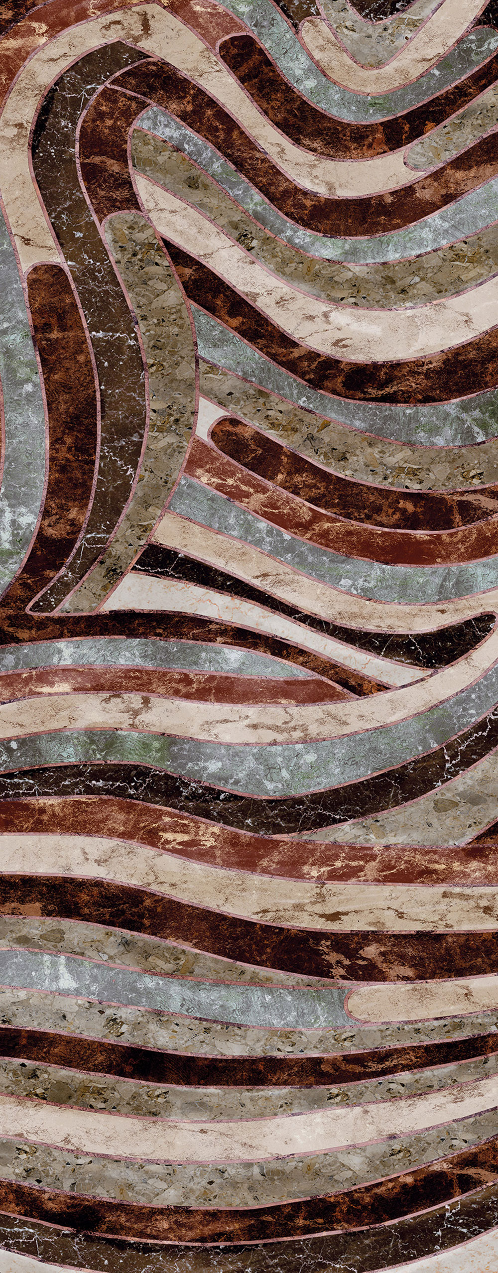Geometrikus vlies fotótapéta, szürke-barna, DGROC2043-260, Rock, Masureel