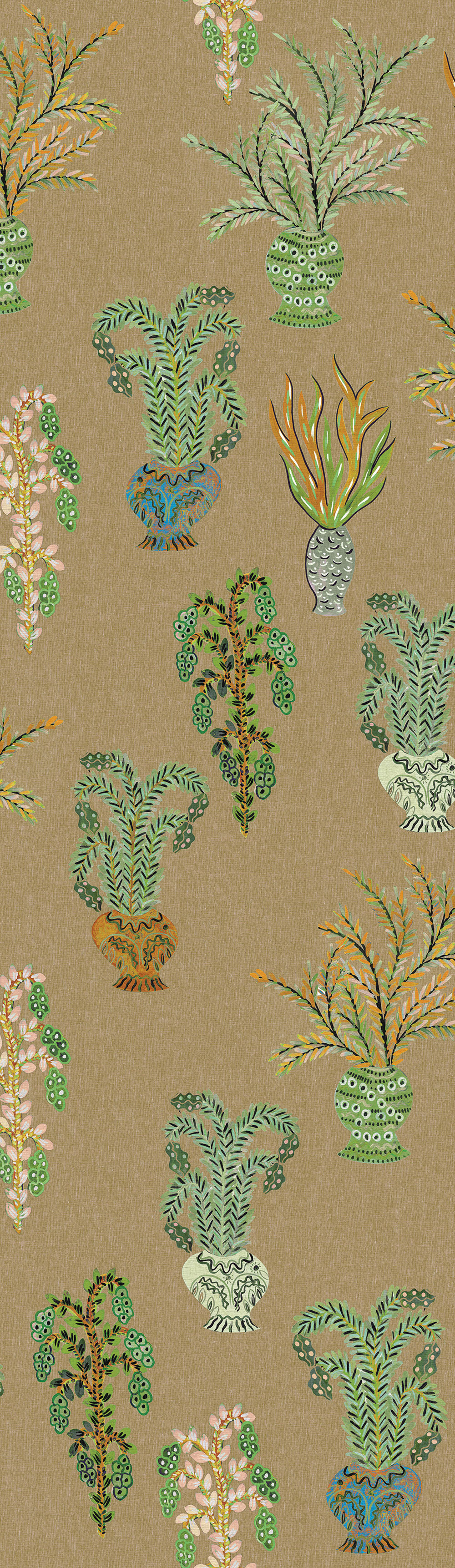 Vlies poszter tapéta, khaki, virágok, DGJOY1021-300, Joy, Masureel