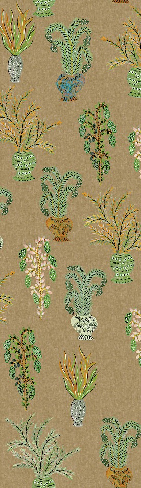 Vlies poszter tapéta, khaki, virágok, DGJOY1022-300, Joy, Masureel