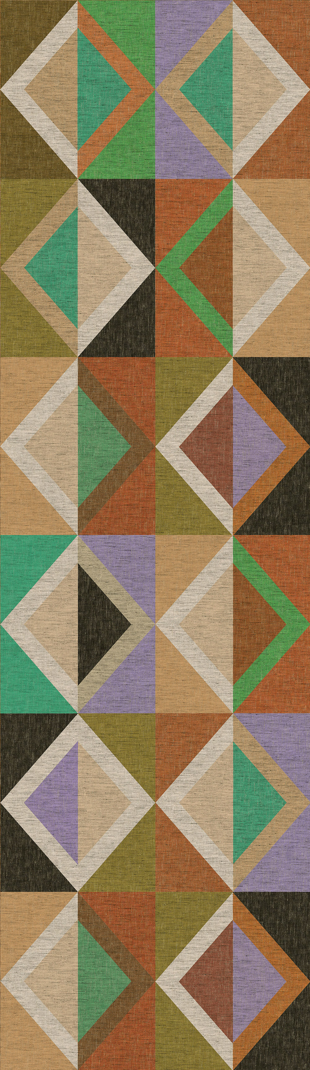 Geometrikus vlies poszter tapéta, barna-zöld, DGJOY4032-260, Joy, Masureel