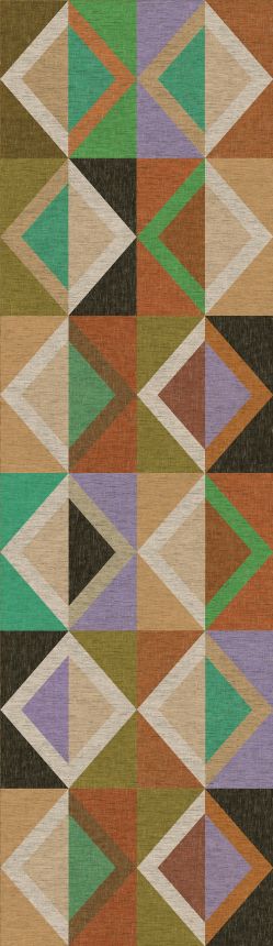 Geometrikus vlies poszter tapéta, barna-zöld, DGJOY4032-260, Joy, Masureel