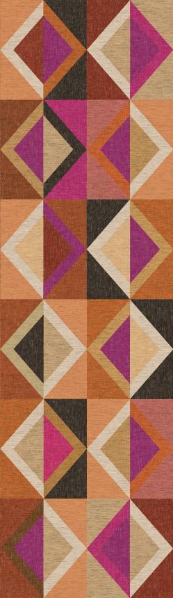 Geometrikus vlies poszter tapéta, barna-lila, DGJOY4041-260, Joy, Masureel