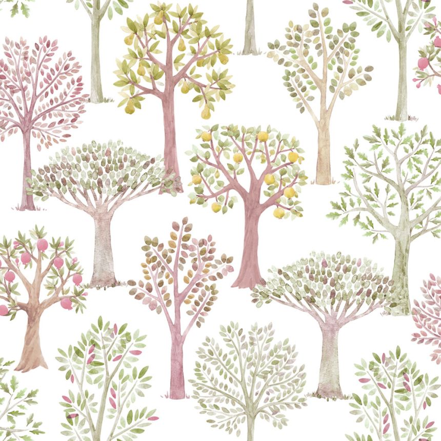 Gyerek vlies tapéta fákkal, 975-3, Mika,  ICH Wallcoverings