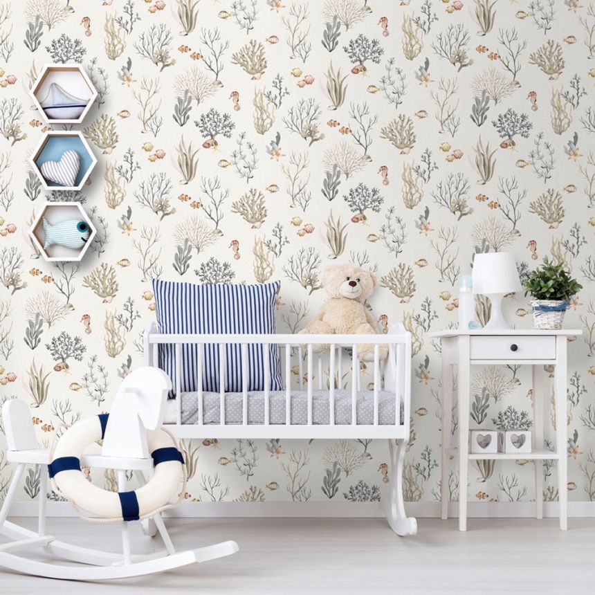 Gyerek vlies tapéta, víz alatti világ, 977-2, Mika,  ICH Wallcoverings