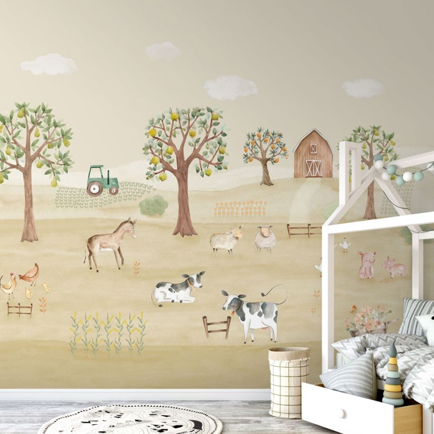 Gyerek vlies fotótapéta, Farm, 981-1, Mika,  ICH Wallcoverings