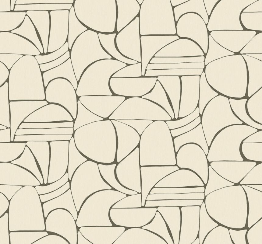 Vlies poszter tapéta, krém, etno, 340280, Solange, Eijffinger