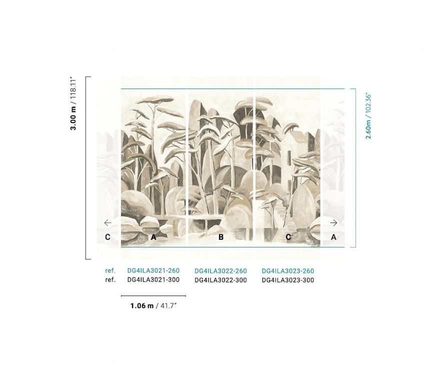 Vlies fotótapéta, Tájkép, DG4ILA3021-260, Wall Designs IV, Khroma by Masureel
