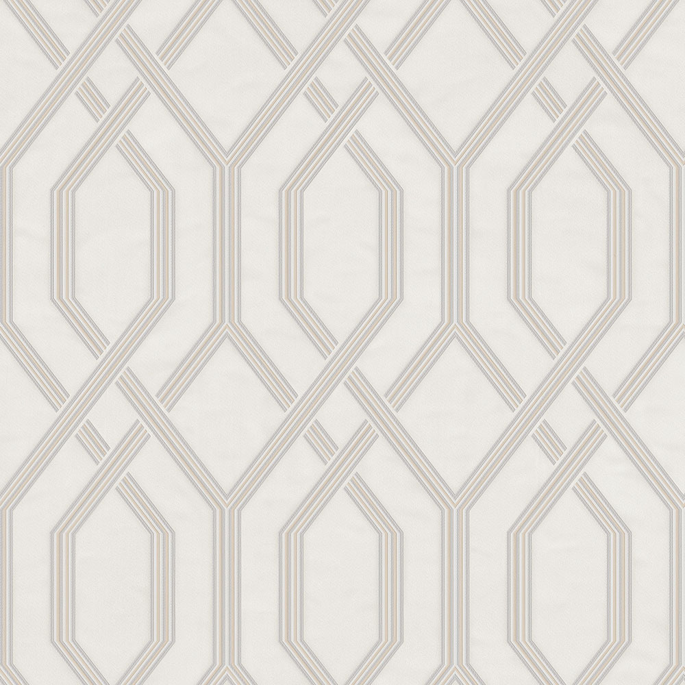 Geometrikus vlies tapéta, krém, 1502-1, Vera, AdaWall