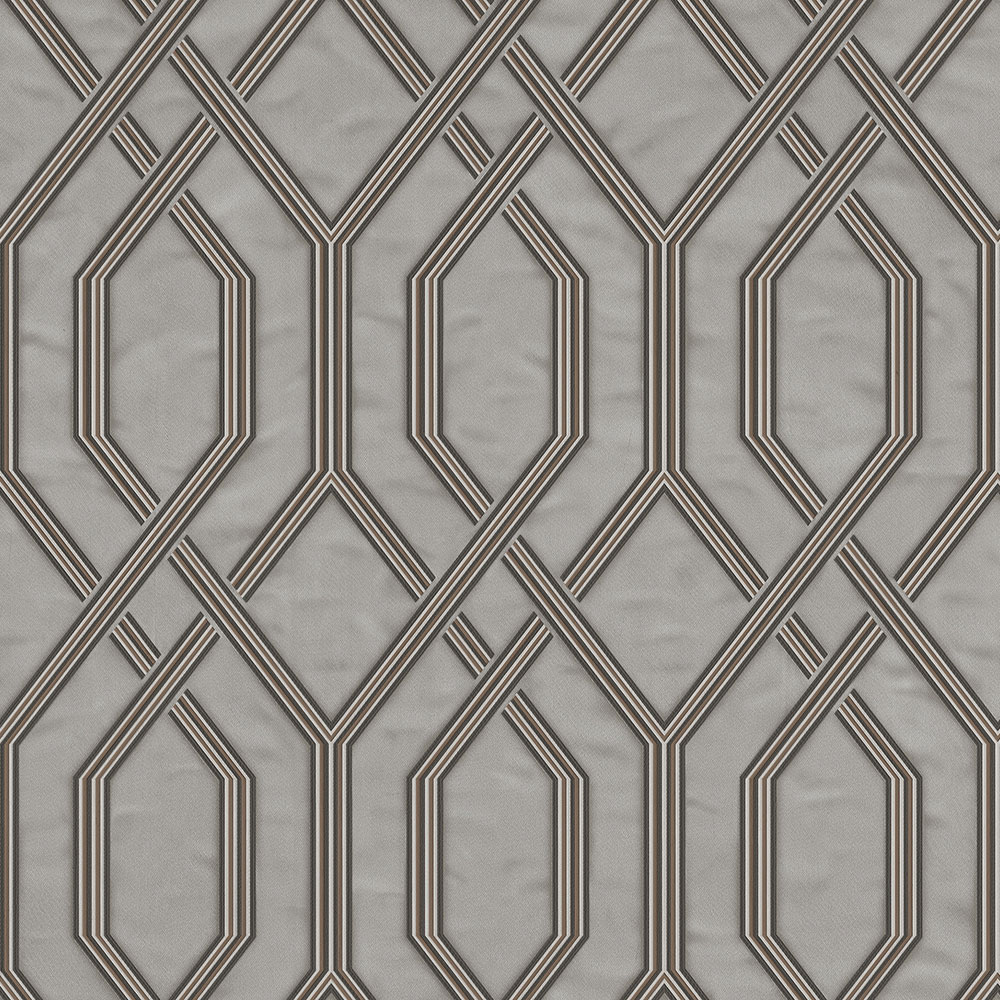 Geometrikus vlies tapéta, szürke-ezüst, 1502-5, Vera, AdaWall