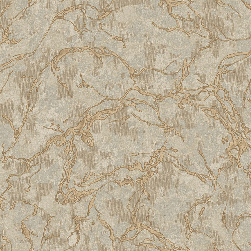 Vlies tapéta, barna-arany, márvány, 1503-4, Vera, AdaWall