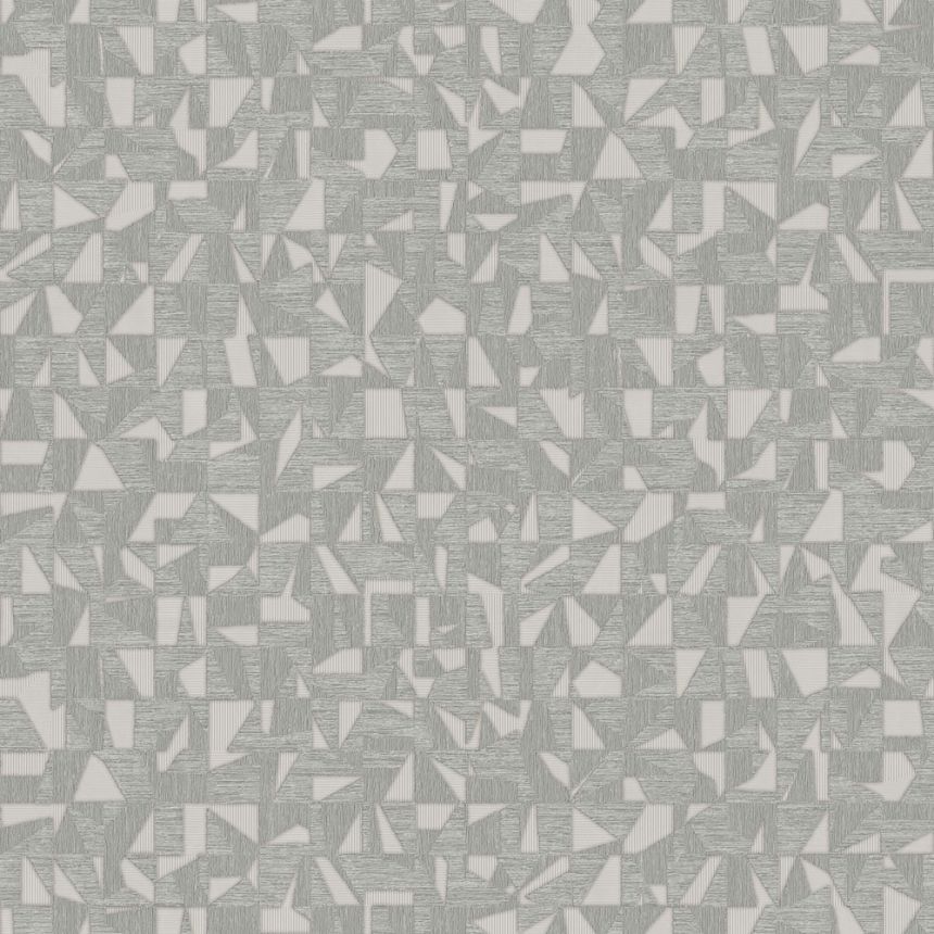Geometrikus vlies tapéta, szürke-ezüst, 1512-3, Vera, AdaWall