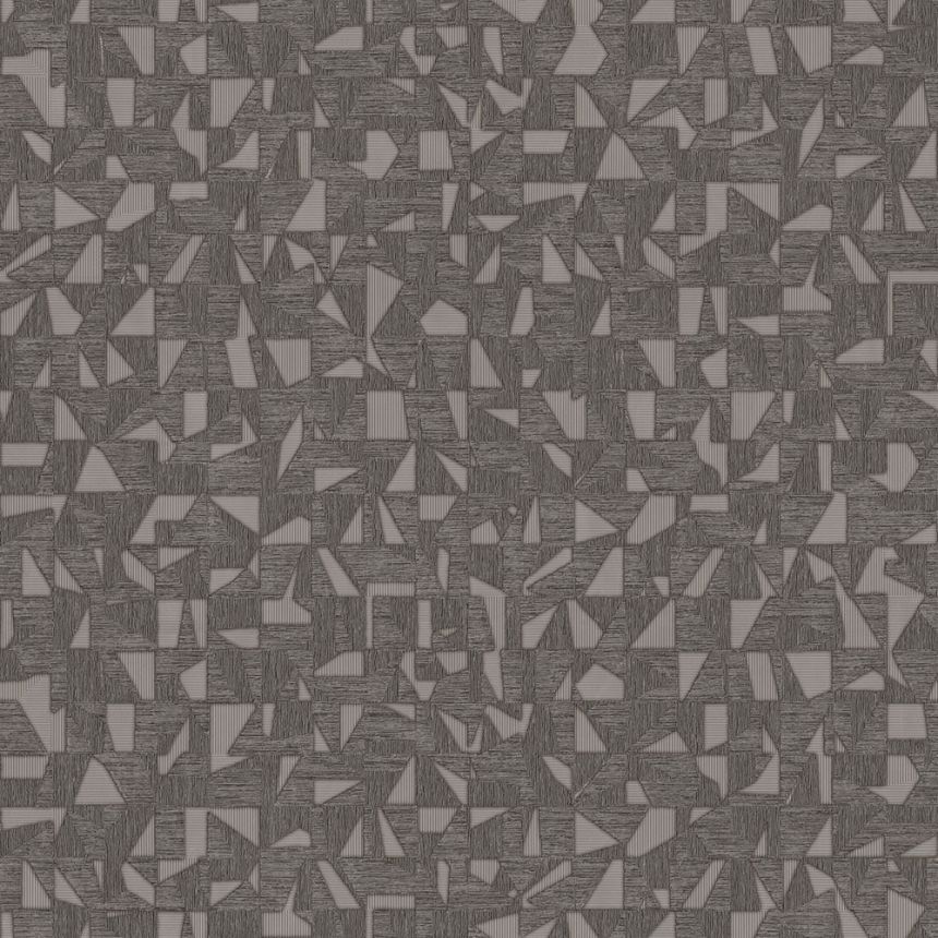 Geometrikus vlies tapéta, szürke-ezüst, 1512-6, Vera, AdaWall