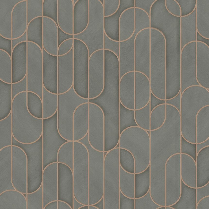 Geometrikus vlies tapéta, szürke, 1514-4, Vera, AdaWall