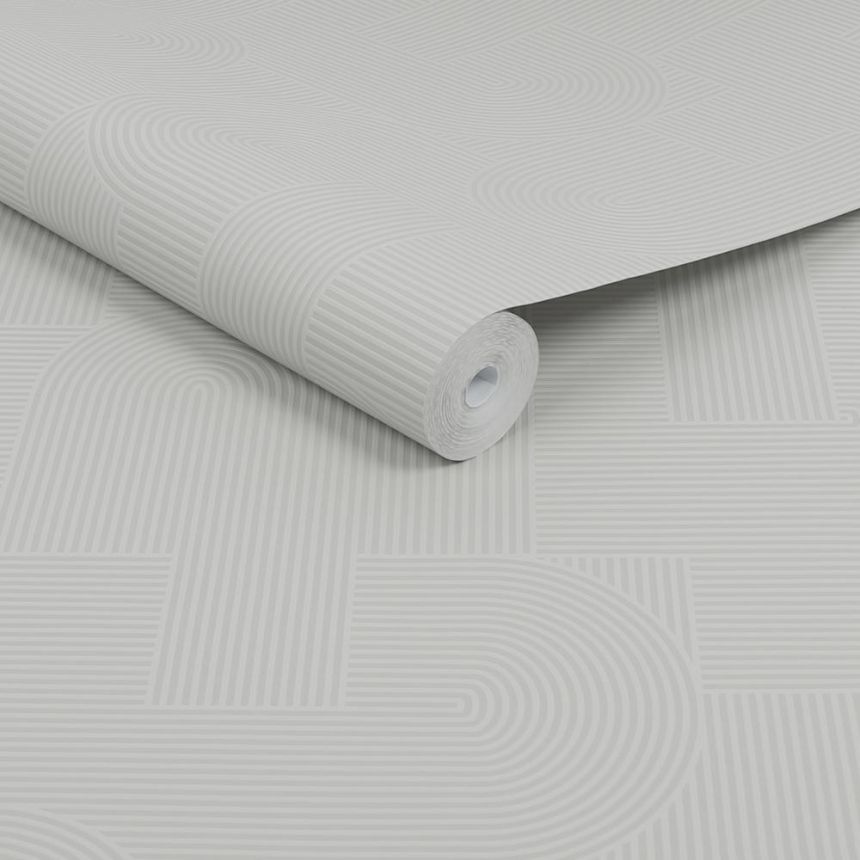 Szürke geometrikus vlies tapéta, 121136, Vavex 2026