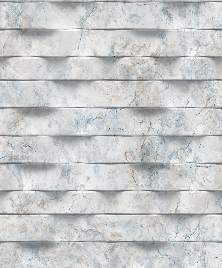 Vlies tapéta, kék, 3D márvány csempézés, M79991D, Brut, Ugépa