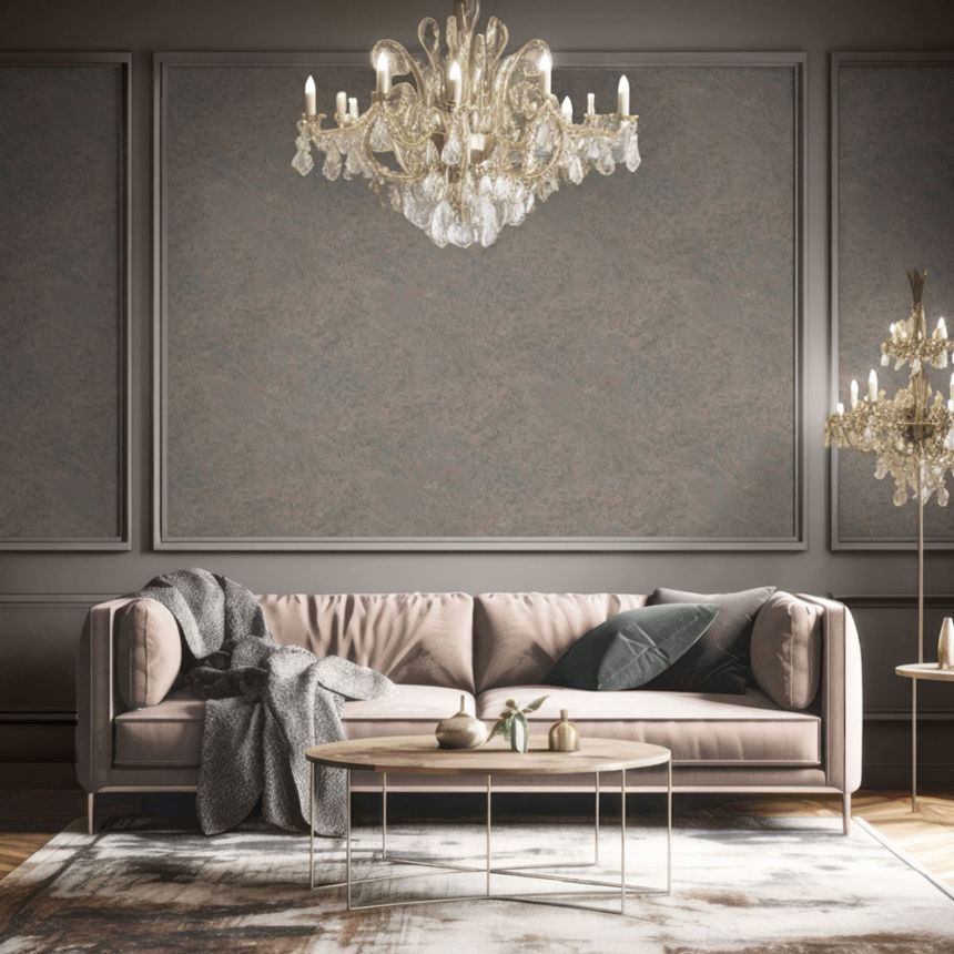 Luxus vlies tapéta, barna-szürke, beton, stukkó, M66798D, Venezia, Ugépa