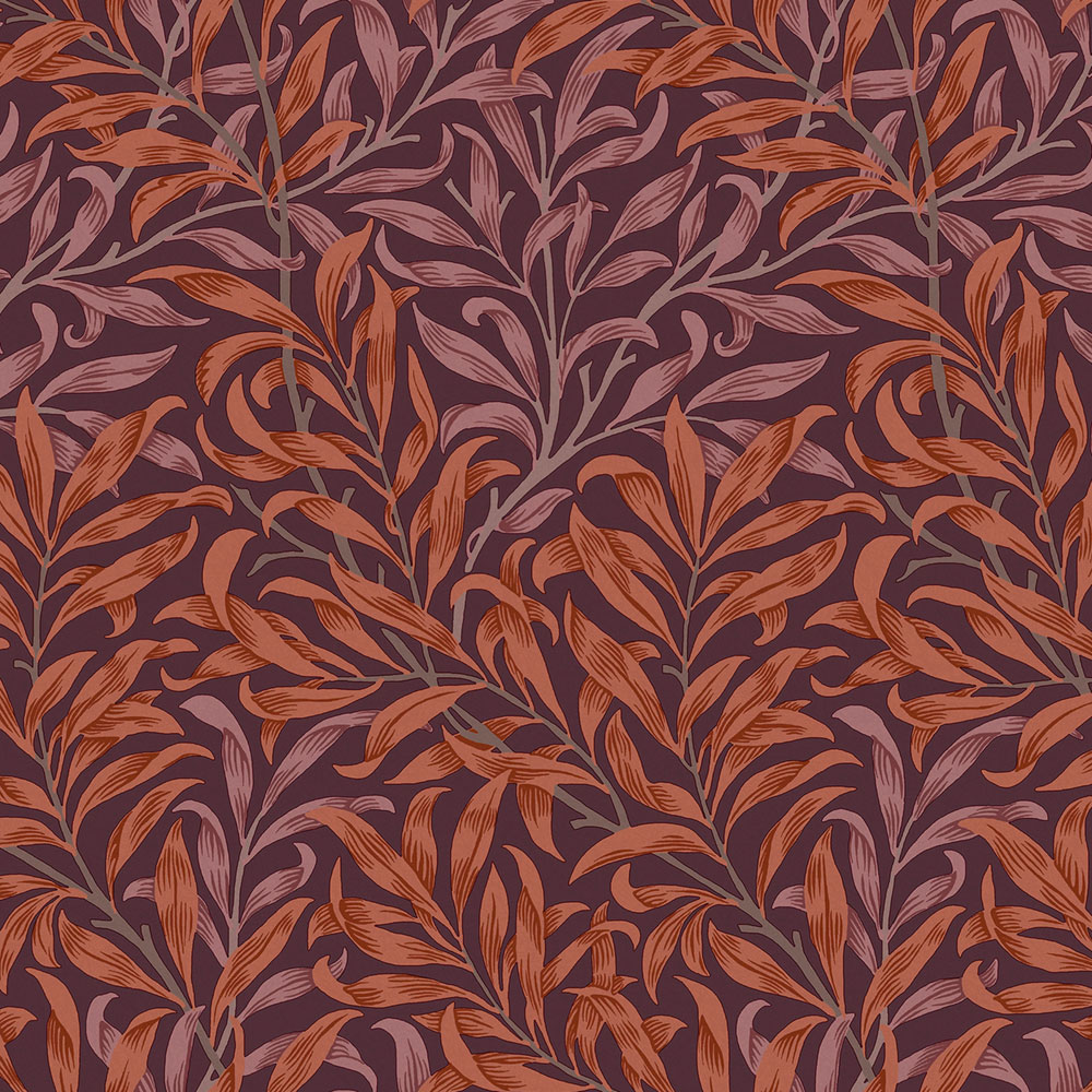 Vlies tapéta, lila, gallyak, 124243, William Morris At Home