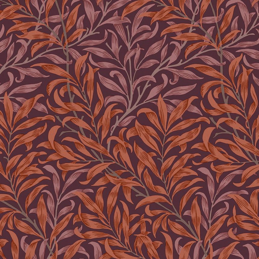 Vlies tapéta, lila, gallyak, 124243, William Morris At Home