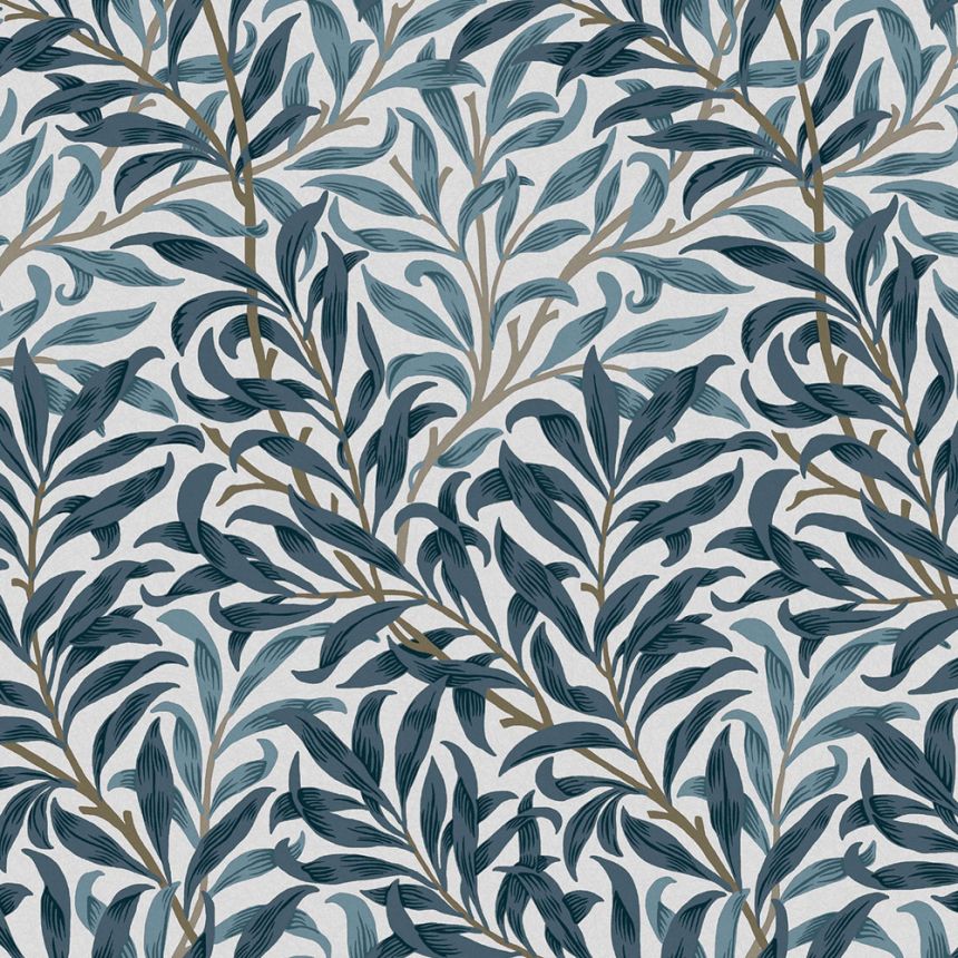 Vlies tapéta, kék, gallyak, 124245, William Morris At Home
