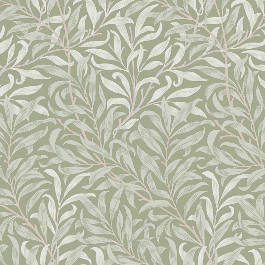 Vlies tapéta, zöld, gallyak, 124248, William Morris At Home