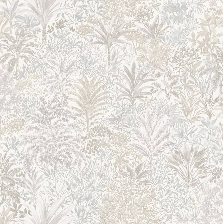 Luxus vlies tapéta, krém, fák, levelek, Z15507, Mini Trend, Zambaiti Parati