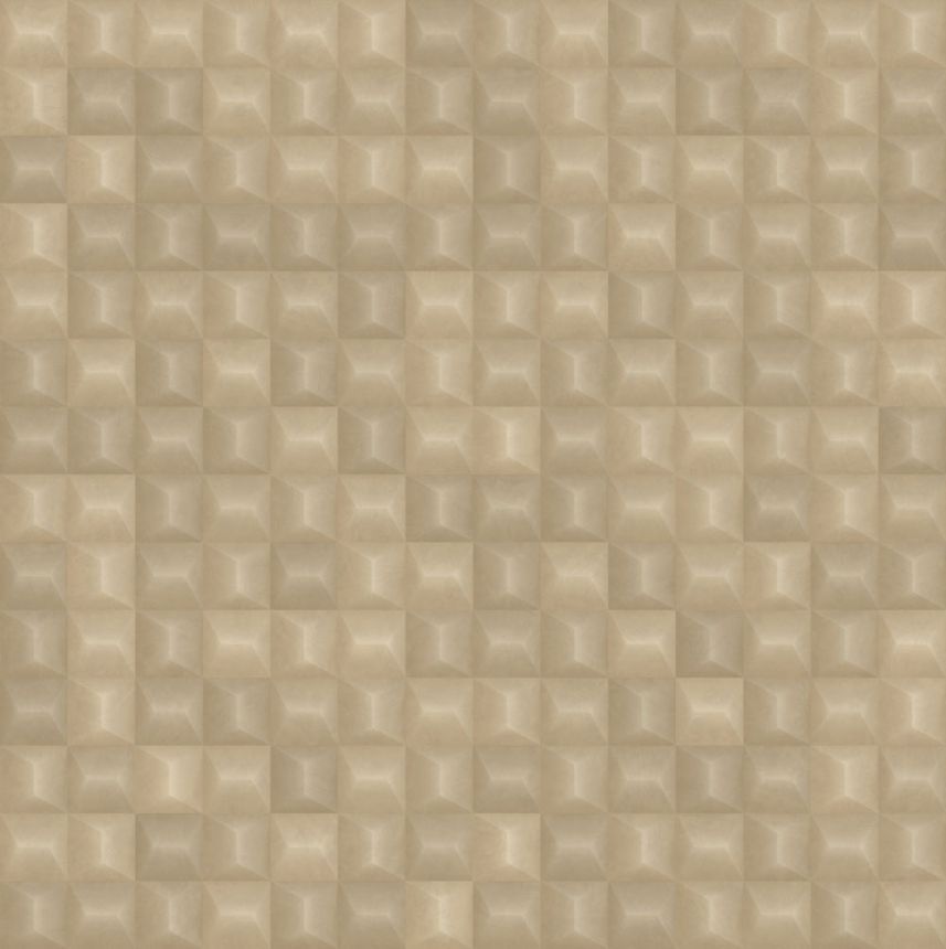 Luxus geometrikus vlies tapéta, bézs, Z15516, Mini Trend, Zambaiti Parati