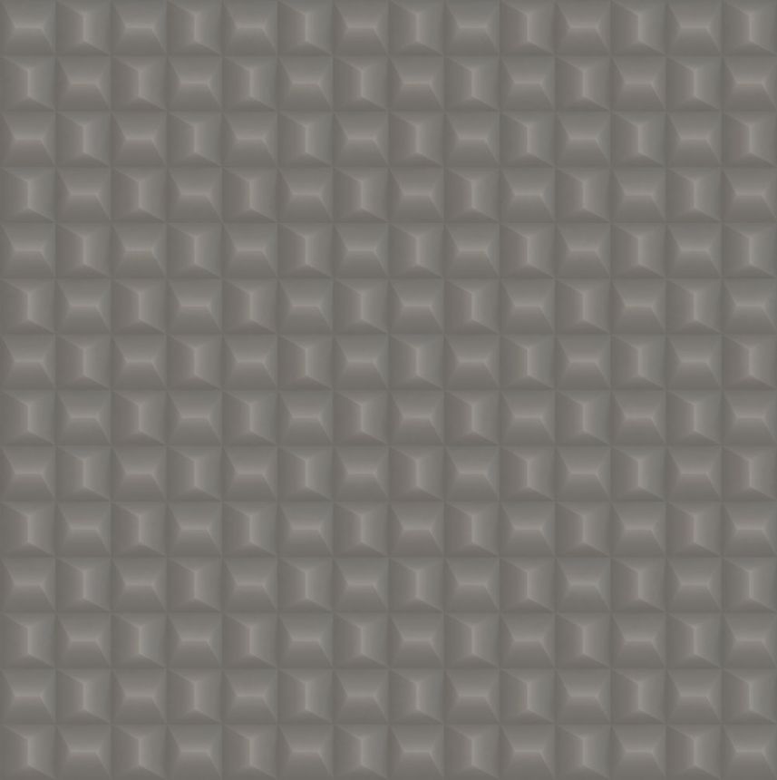 Luxus geometrikus vlies tapéta, szürke, Z15522, Mini Trend, Zambaiti Parati