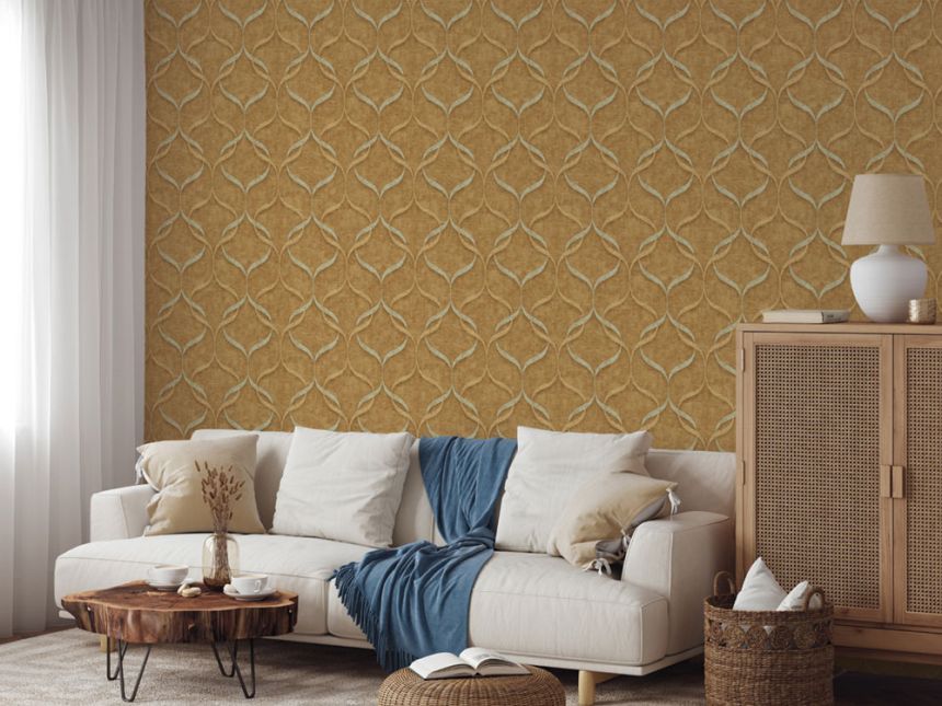 Luxus vlies tapéta, barna-szürke, ornamentumok, Z15530, Mini Trend, Zambaiti Parati