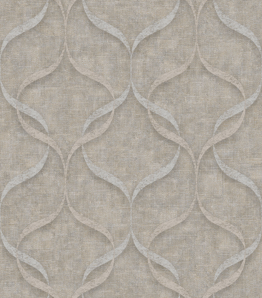 Luxus vlies tapéta, barna-szürke, ornamentumok, Z15530, Mini Trend, Zambaiti Parati