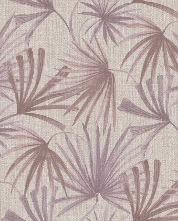 Vlies tapéta, szürke-lila, levelek, 340512, Groovy, Eijffinger
