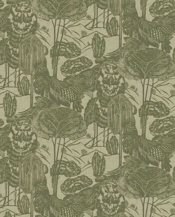 Vlies tapéta, zöld, levelek, fák, 340542, Groovy, Eijffinger