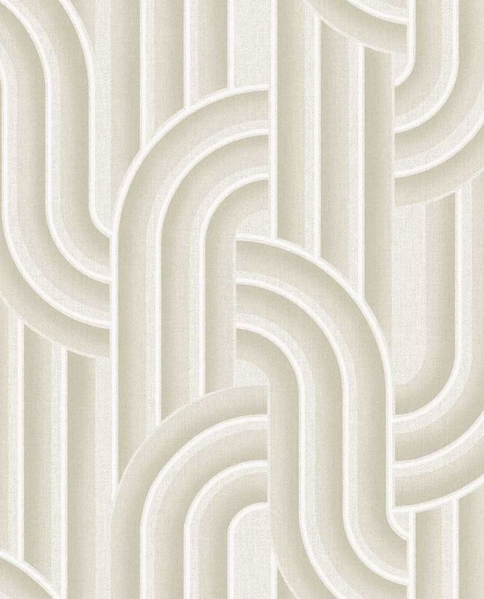Geometrikus vlies tapéta, szürke-bézs, retro, 340560, Groovy, Eijffinger