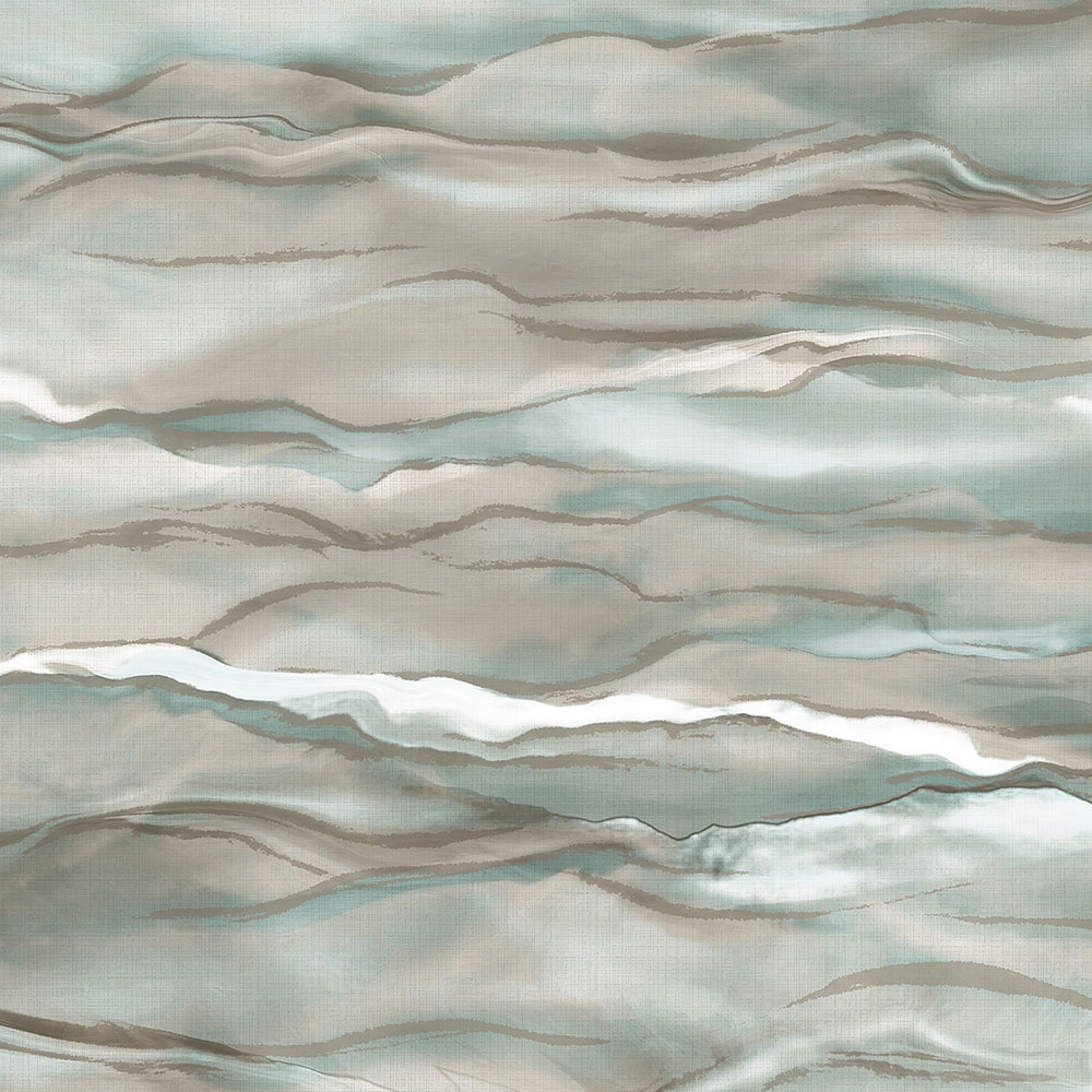 Vlies tapéta, szürke-zöld, hullámok, márvány, SA524044, Santa Fe, Design ID
