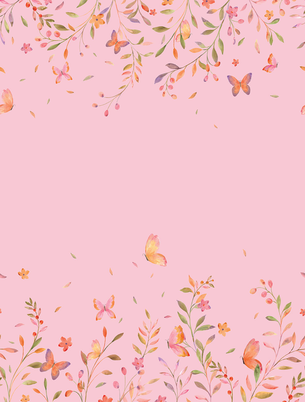 Vlies poszter tapéta, rózsaszín, virágok, CW6126-2, Cute Walls, Decoprint