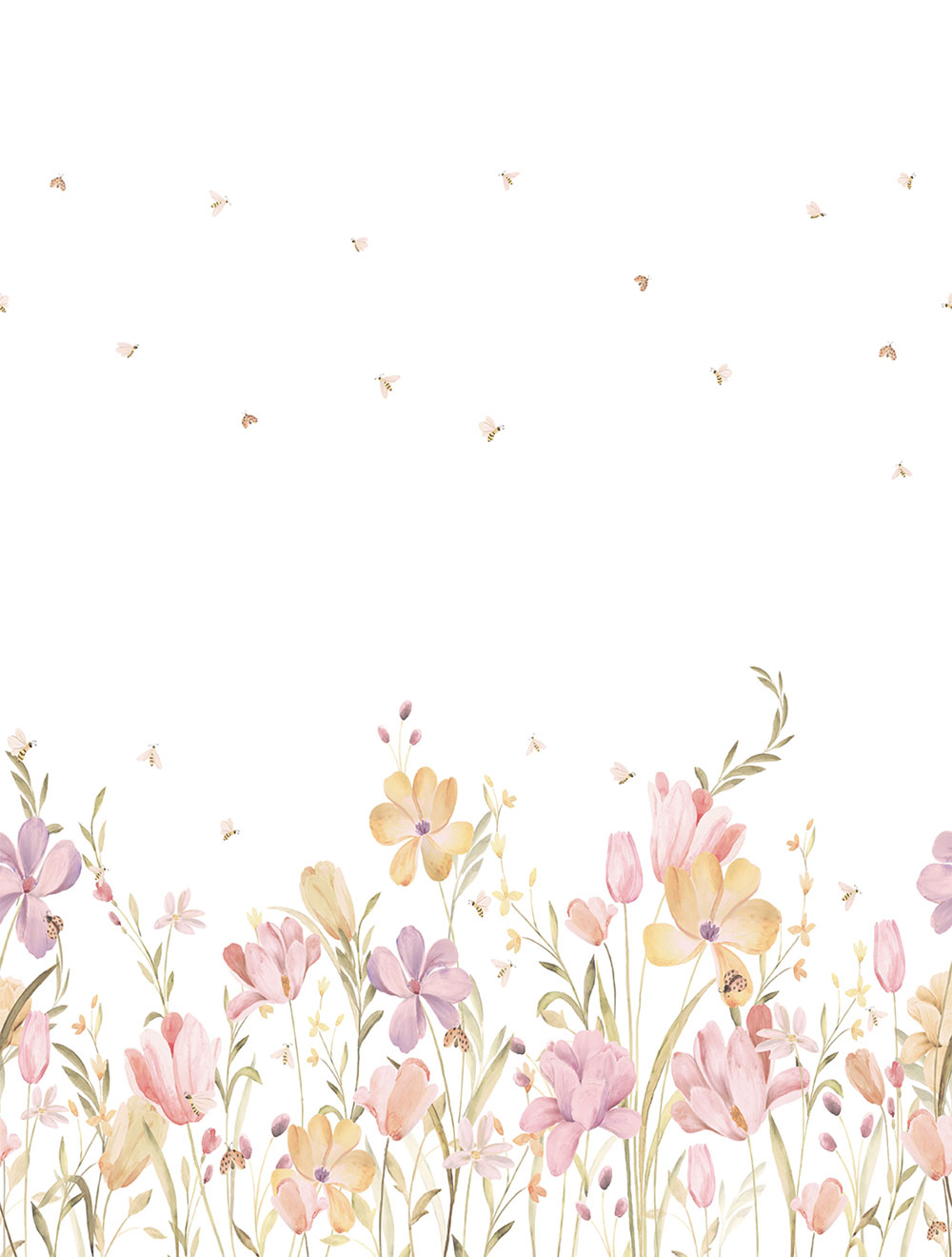 Vlies poszter tapéta, virágok, CW6129-1, Cute Walls, Decoprint