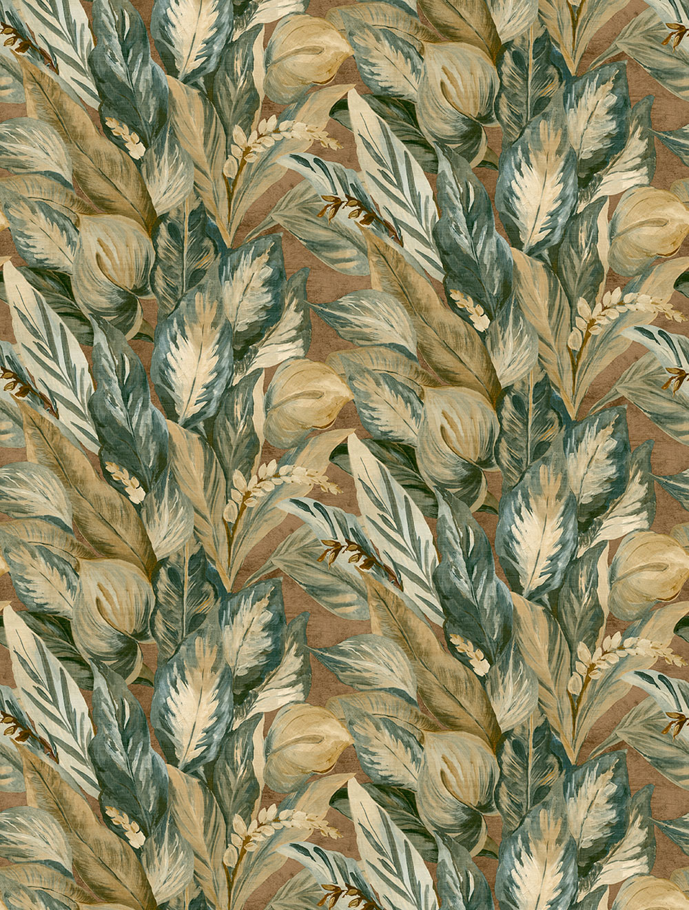 Vlies poszter tapéta, zöld, levelek, FW4016-4, Feature Walls, Decoprint