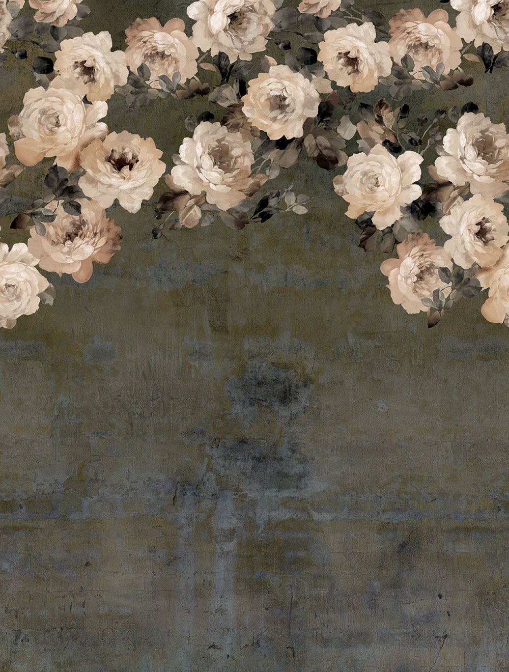 Vlies poszter tapéta, barna, virágok, FW4023-5, Feature Walls, Decoprint