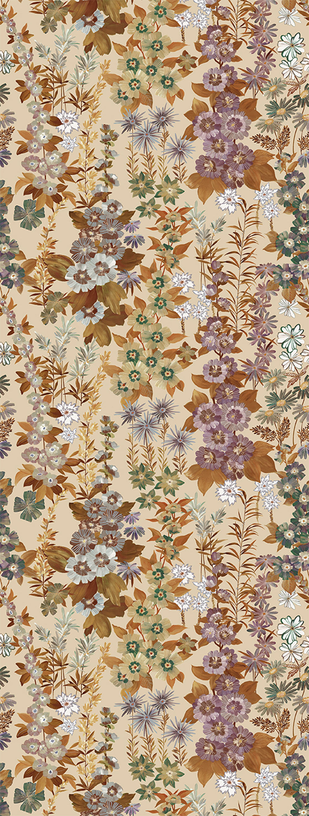 Vlies poszter tapéta, bézs, virágok, FW4025-11, Feature Walls, Decoprint