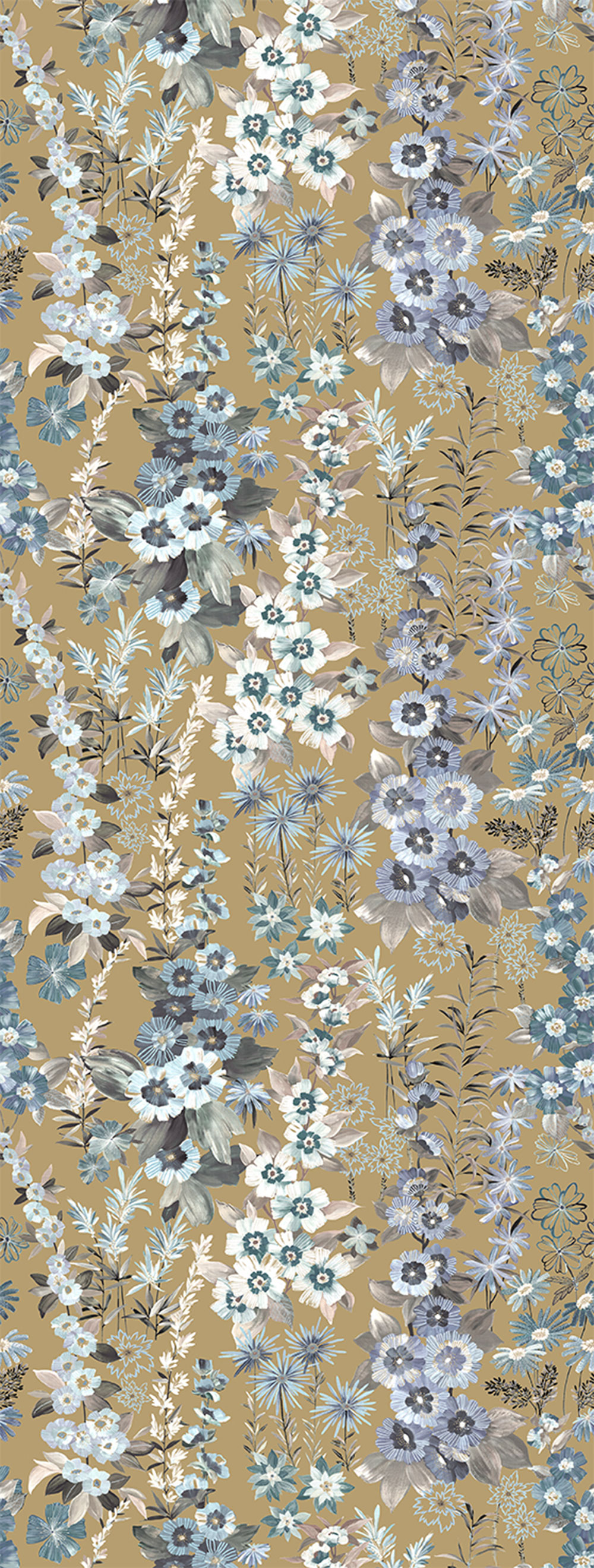 Vlies poszter tapéta, barna, virágok, FW4025-13, Feature Walls, Decoprint