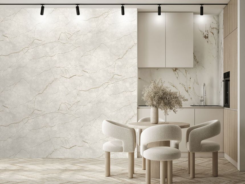 Vlies poszter tapéta, szürke-bézs, márvány, FW4060-1, Feature Walls, Decoprint