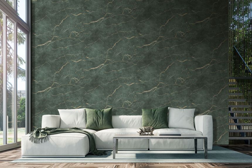 Vlies poszter tapéta, zöld, márvány, FW4060-6, Feature Walls, Decoprint