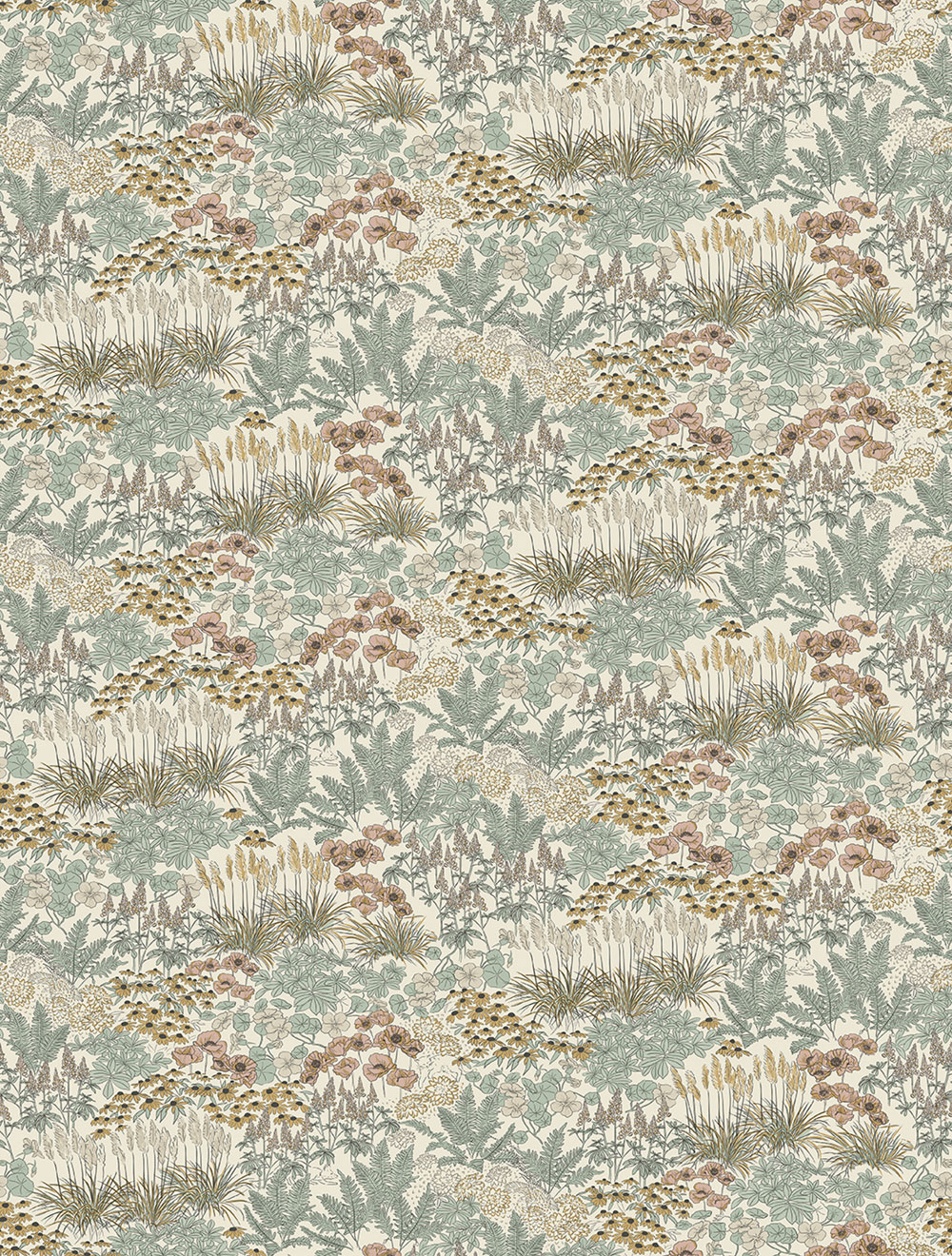 Vlies poszter tapéta, szürke-barna, virágok, FW4062-2, Feature Walls, Decoprint