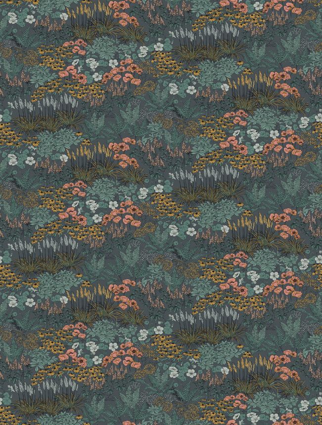 Vlies poszter tapéta, kék, virágok, FW4062-4, Feature Walls, Decoprint
