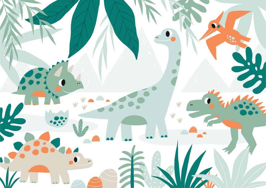 Egyedi vlies fotótapéta, Dinoszauruszok, 10002, Vavex