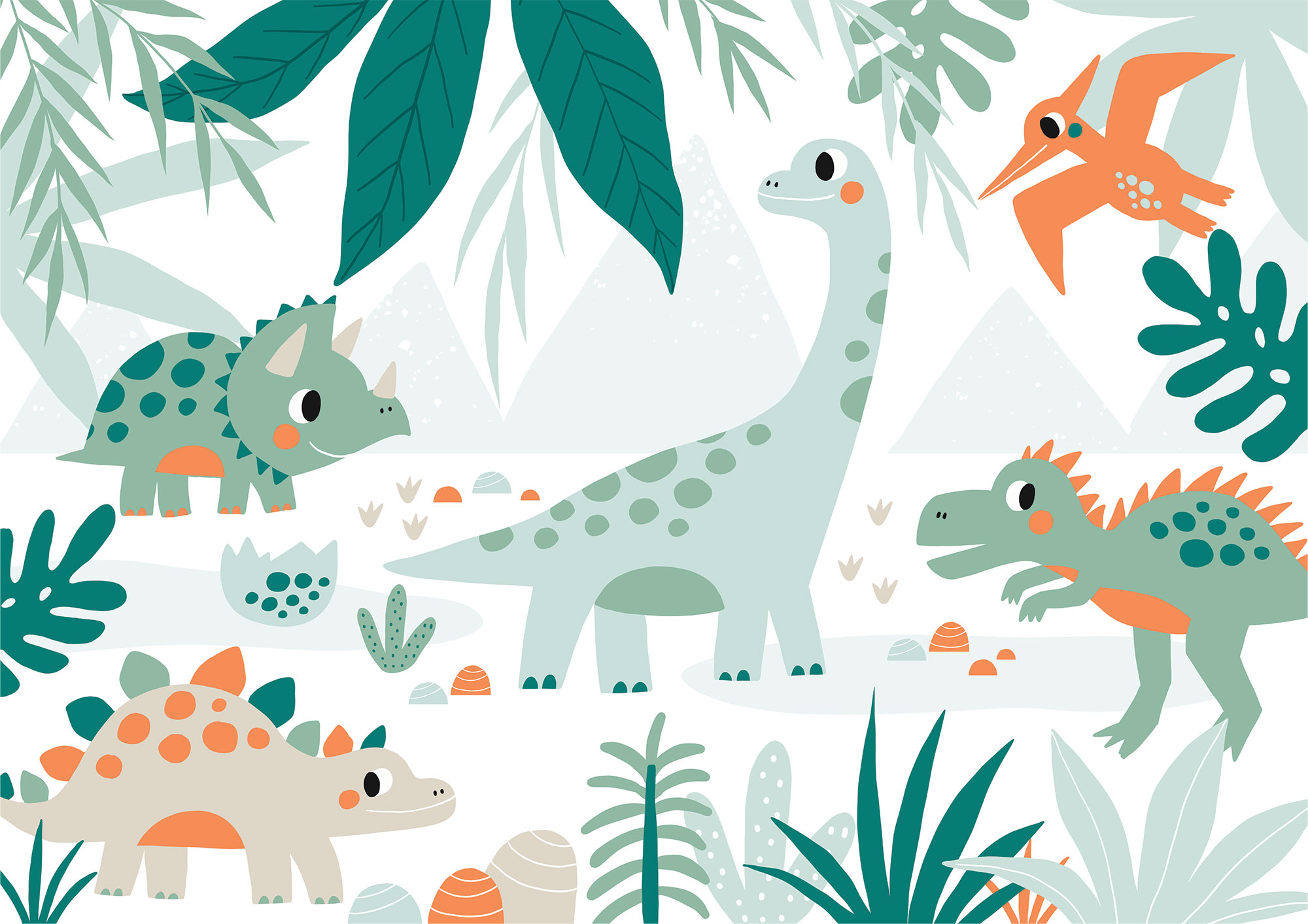 Egyedi vlies fotótapéta, Dinoszauruszok, 10002, Vavex
